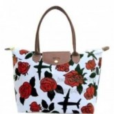 Sac A Main Longchamp soldes sortie Le Pliage Jeremy Scott Blanc